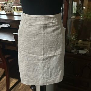 Loft linen blend skirt